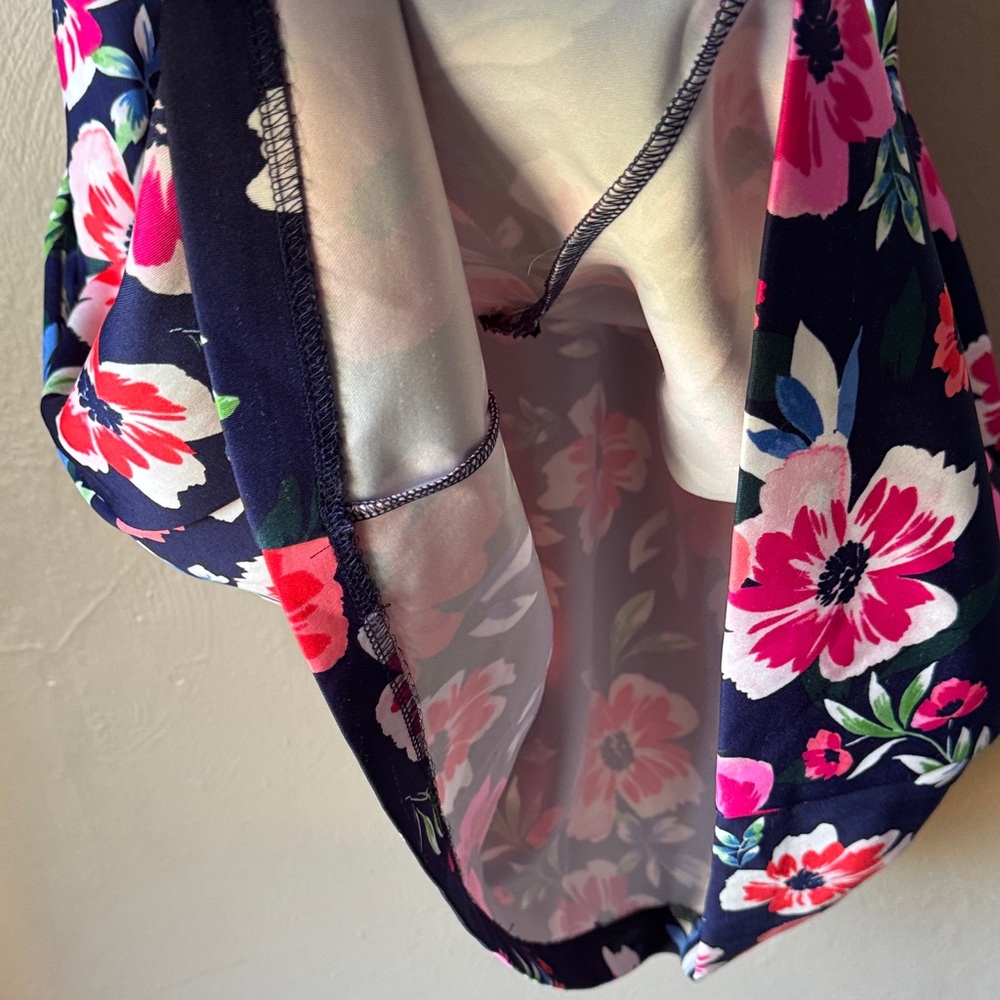 Vince Camuto Scuba Fit Floral Sleeveless Dress - Picture 6 of 7